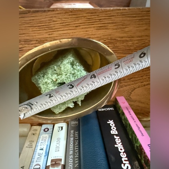 Vintage Brass Oval Planter Made In Taiwan - Picture 7 of 7